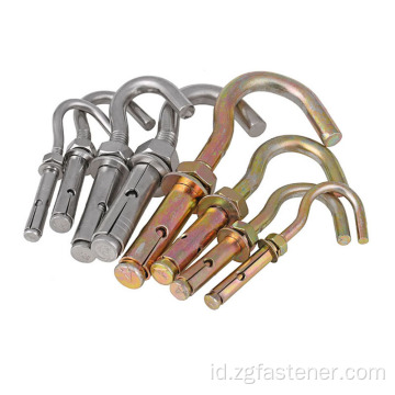 M12 Anchor Ekspansi Lengan Lengan Baut Stainless Hook